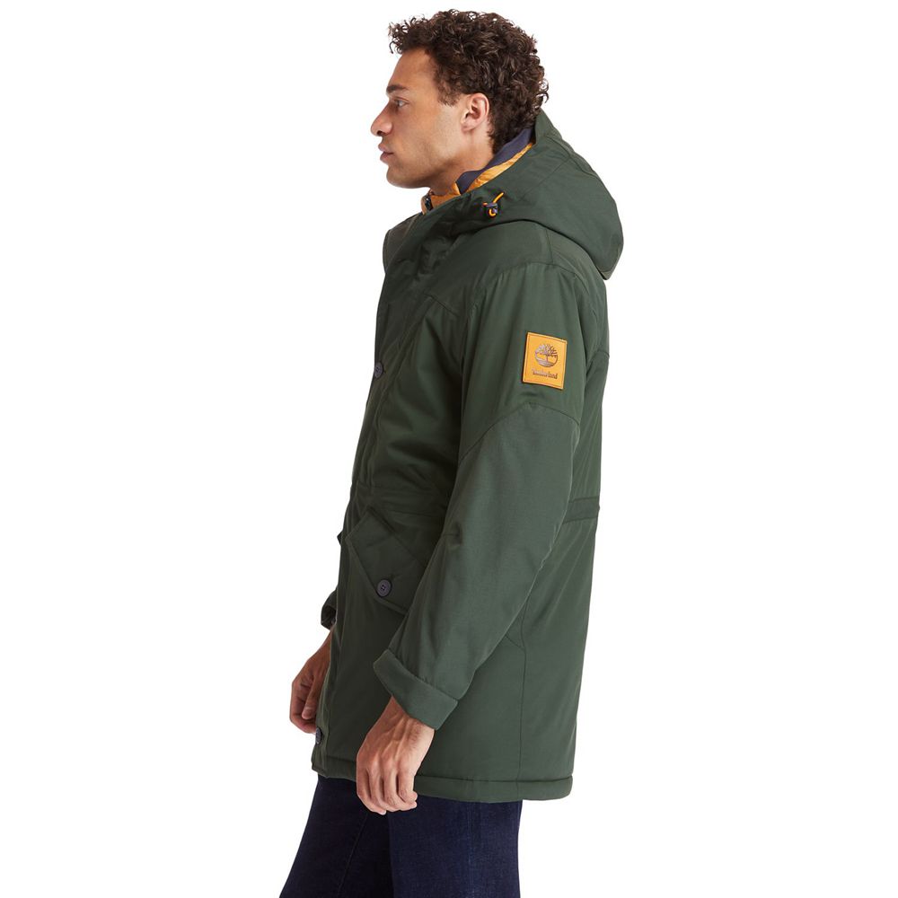 Timberland Μπουφαν Ανδρικα Βαθυ Πρασινο - Outdoor Heritage Ecoriginal Parka With Dryvent™ Technology